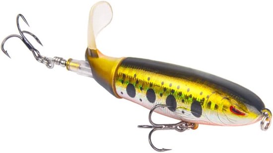 Whopper Plopper - Top Water Lure - Vissen - Zachte Roterende Staart - 100mm 13.3g - 03
