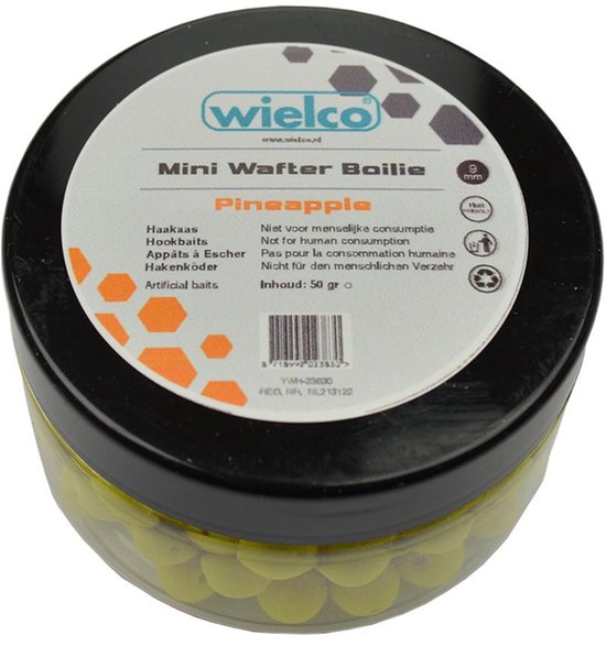 Wielco mini wafter boilie 9mm pineapple 50 gram