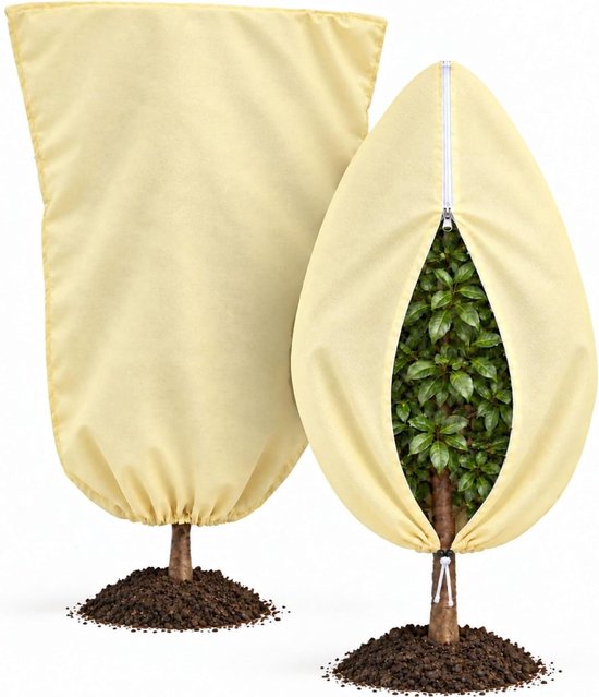 Winterbescherming voor planten, 2 stuks, ademend, 80 g/m², 160 x 100 cm