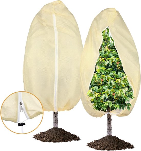 Winterbescherming voor planten, ademend 85 g/m² 80 x 100 cm