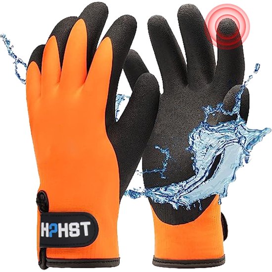Winterhandschoenen voor Werk - Waterdicht, Thermisch en Warm met Extra Grip - Dubbele Coating en Geïsoleerd Nylon - Maat M