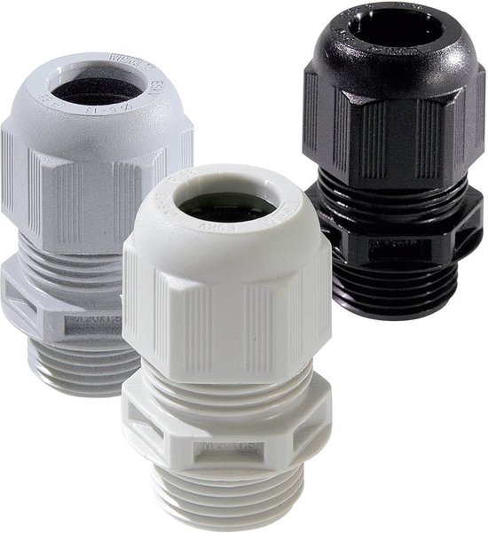 Wiska 10066503 Wartel M25 Polyamide Zwart (RAL 9005) 50 stuk(s) van Wiska