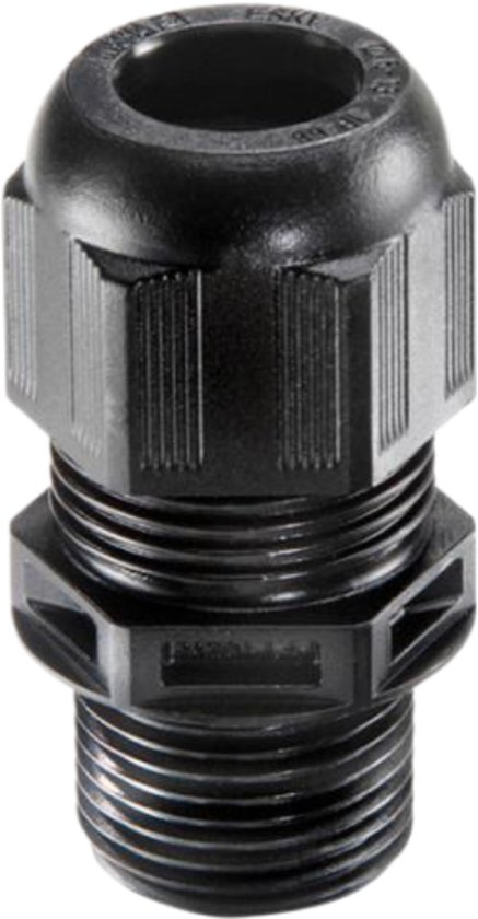Wiska wartel M16 doorlaat 4-7mm - zwart (564051) van Merkloos