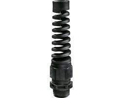 Wiska wartel M20 doorlaat 6-13mm met knikbeschermer- zwart per 50 stuks (10061278) van Merkloos