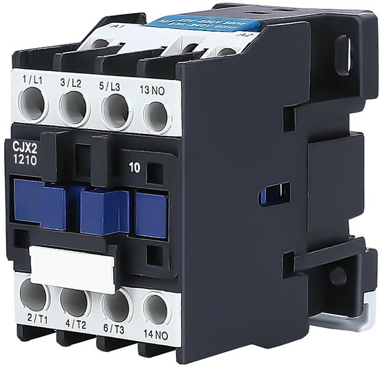 Wisselstroombeveiliging 110 V, 12 A, 50/60 Hz met 1NO 3p spoel voor DIN-rail montage en beveiliging van elektrische systemen