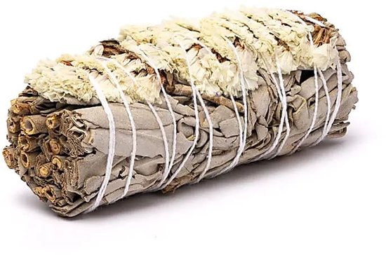 Witte salievlek met witte sinuata set van 2 - ±11×3,5 cm; ±30–40 gram - ±11×3.5 cm; ±30–40 g