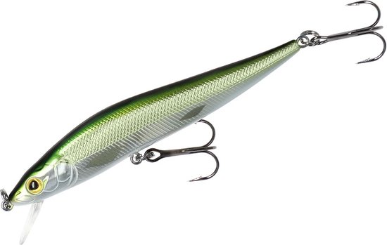 Wobbler - Fishunter Spook - 12cm/Olijf Bleek - Neutraal - Mikado - Roofvissen - Kunstaas van Mikado