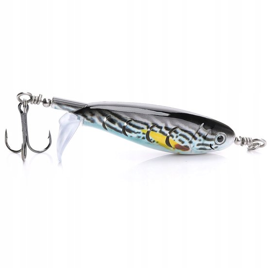 Wobbler Visserij Kunstaas 8cm 8g - Popper Whopper Flopper voor Snoek & Meerval van Merkloos