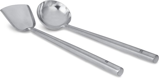 Wok 732W326 s/s pollepel en spatel (draaier), roestvrij
