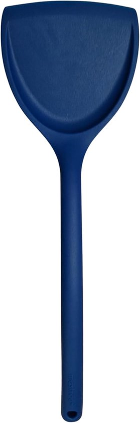 - Wokspatel - Alle siliconen - Blauw