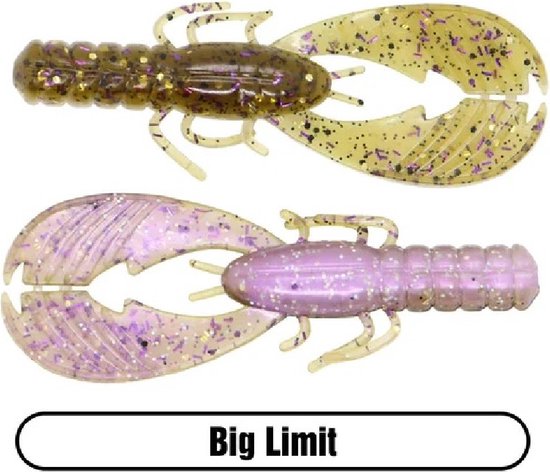 X Zone Muscle Back Finesse Craw 3,25inch 8,25 cm 8st. Big Limit van X-zone