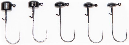 X Zone Ned Rig Head Black 2/0 1,75 gr 5st. van X-zone