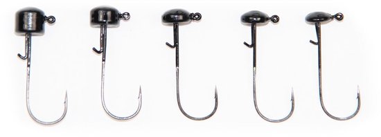 X Zone Ned Rig Head Black 2/0 1,75 gr 5st. van X-zone