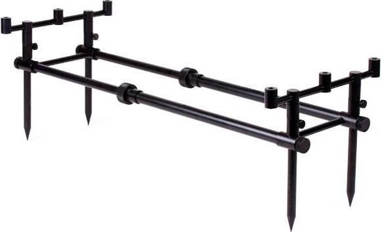 X2 Chunky Black Rodpod - Karpervissen - Stevig Aluminium - Voor 3 hengels - Compleet van Merkloos