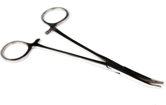 X2 Kromme Onthaaktang - 15cm - Vistang - Arterietang - Hakensteker van X2
