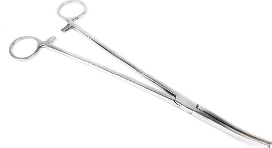 X2 Kromme Onthaaktang - 25cm - Vistang - Arterietang - Hakensteker van X2