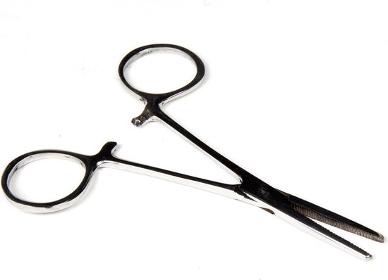 X2 Rechte Onthaaktang - 10cm - Vistang - Arterietang - Hakensteker van X2