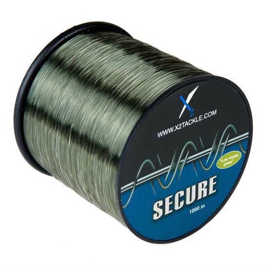 X2 Secure - Nylon Vislijn - 0.30mm - 1365m - Karpernylon - Schuurbestendig - Groen