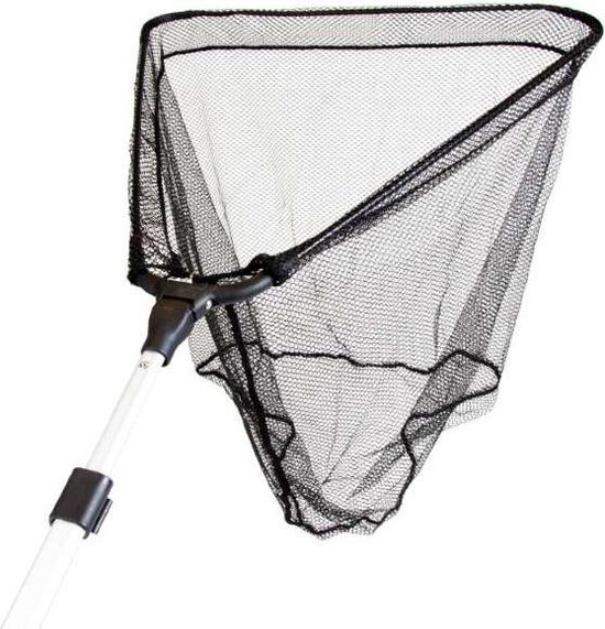X2 Telescoop Schepnet - 40x40 cm - 180 cm - Net - Visnet - Opklapbaar - Aluminium - Vijver Schepnet - Zwembad - Schepnet