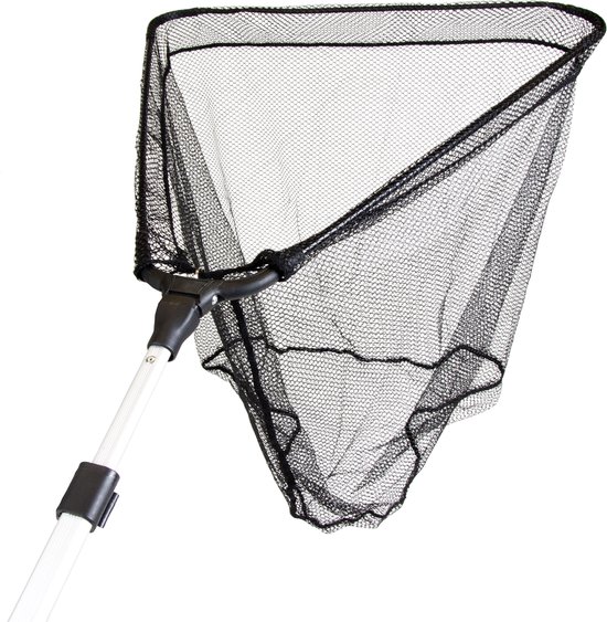 X2 Telescoop Schepnet - 50x50 cm - 200 cm - Visnet - Aluminium - Vijver Schepnet - Zwembad Schepnet - Opklapbaar - Uitschuifbaar van Merkloos