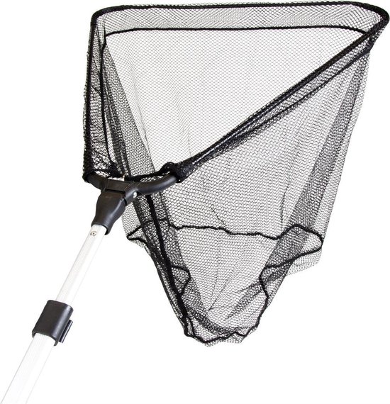 X2 Telescoop Schepnet - 60x60 cm - 250 cm - Visnet - Aluminium - Vijver Schepnet - Zwembad Schepnet - Opklapbaar - Uitschuifbaar