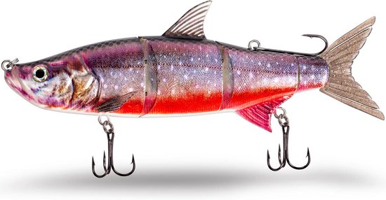 XL Swimbait met Magnetisch Top Hook Systeem - Groot Sleepaas voor Roofvissen, Duikdiepte 2-5 Meter, 27 cm, 218g van Merkloos