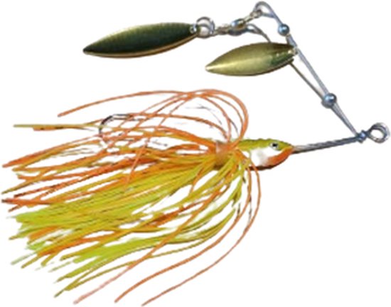 Xplosion- Spinnerbait 1 stuk - 14 gram/ 10 cm - Roofvissen - Oranje - Geel van Spro