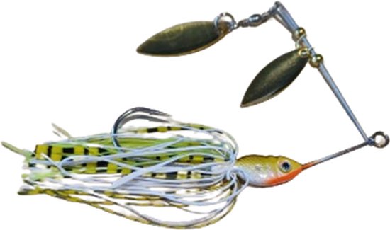 Xplosion- Spinnerbait 1 stuk - 14 gram/ 10 cm - Roofvissen - Wit - Geel - Oranje van Yolo Fishing.