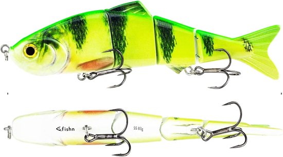 XXL snoekaas Bait Candy, lengte: 20 cm, gewicht: 83 gram, Swimbait kunstaas/visaas/wobbler voor het vissen op roofvissen zoals snoek, snoekbaars, kabeljauw