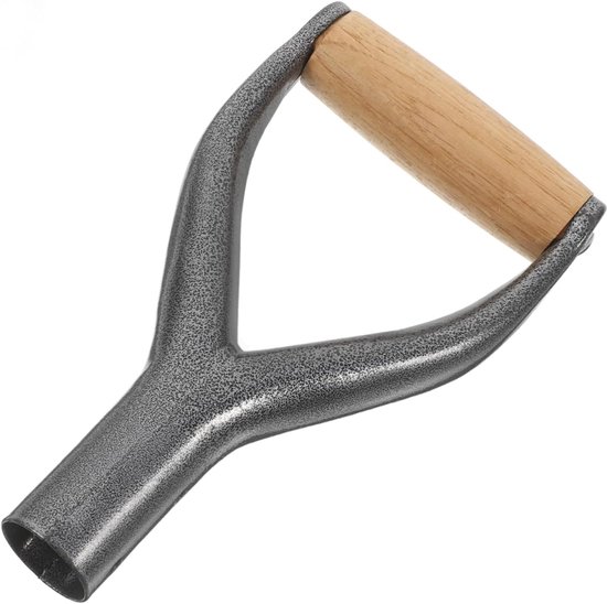 Y-vormige metalen schep handvat reservegreep ergonomisch antislip glad voor tuingereedschap spatsteel wisselgreep