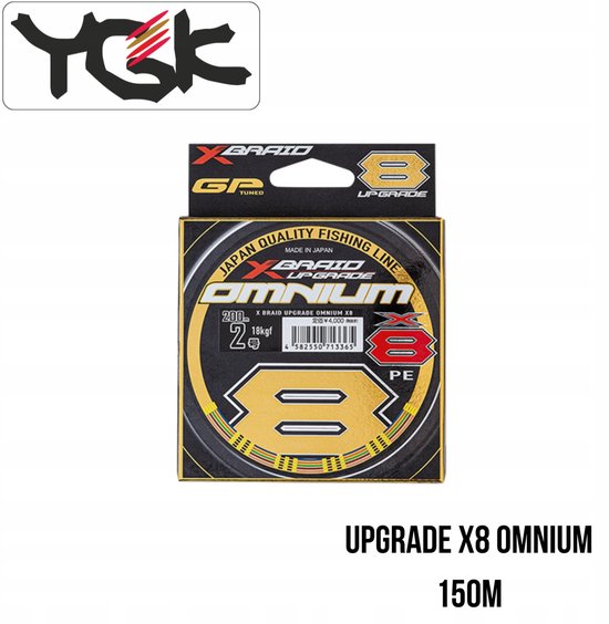 YGK X-BRAID UPGRADE X8 OMNIUM #0.8 Vislijn 150m