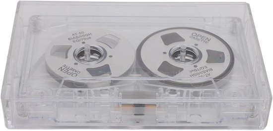 Yinhing Reel to Reel Cassetteband Studiokwaliteit Normale Bias 50 Minuten Opnametijd met Transparante Doos en - ShopVlot