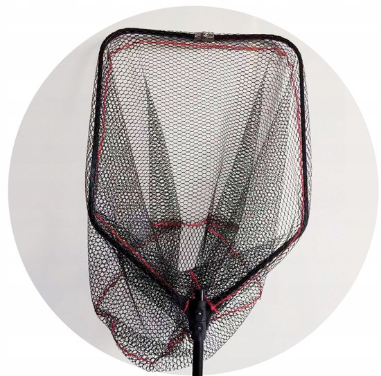 York Black Rubber Visnet 250cm Telescoop 58x70cm van YORK