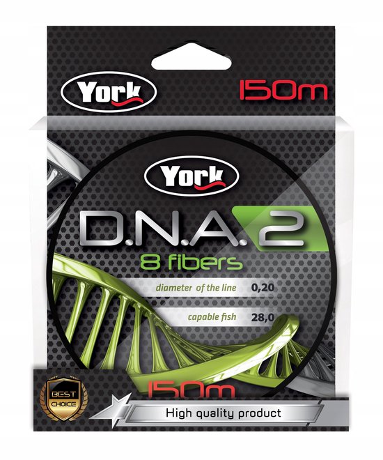 York D.N.A. 2 Visdraad Groen 0,18 mm 150 m