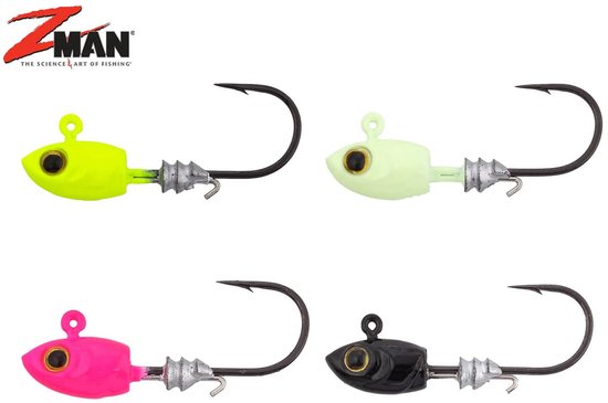 Z-Man Micro Shad Headz Chartreuse / Size 4 | 1.75g van Z-man