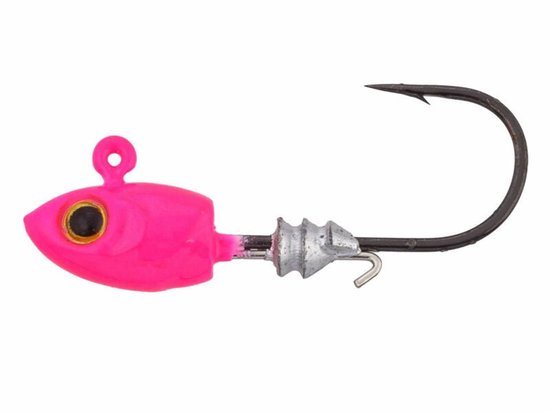 Z-Man Micro Shad Headz Pink Glow / Size 4 | 3.5g