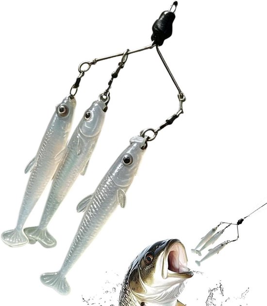 Zacht Kunstaas - Flexibel Swimbait - Vissen Forel Snoek - Natuurlijke Schoolnabootsing - 7.5 cm - Meerdere Kleuren