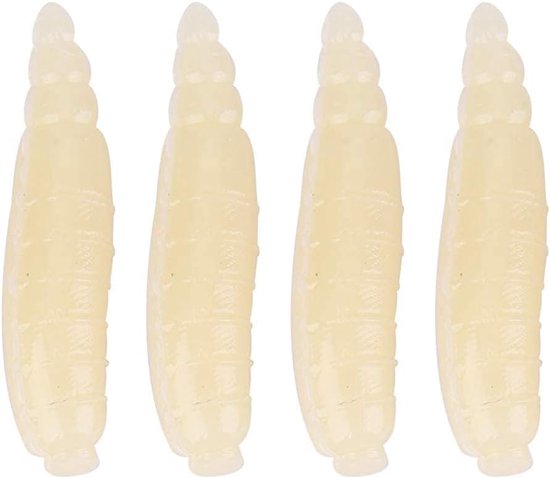Zacht Lokken, 200 Stks 17mm Kleine Kunstmatige Maggot Grub Zacht Lokken Levensechte Wormen Visaas