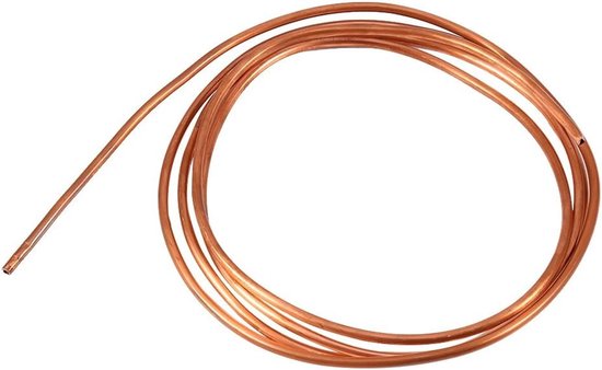 Zachte koperen buis van 2 meter, 4mm OD x 3mm ID voor koelinstallaties, sanitair en elektrische toepassingen
