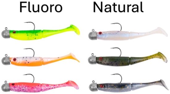 Zebco Demonic Power Shad 7.5cm (3 pcs) - Kleur : Natural van Merkloos