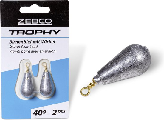 Zebco Swivel Pear Lead 200g van Merkloos