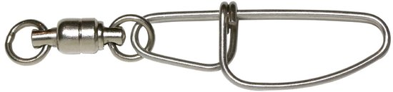 Zeck Ball Bearing Swivel + Snap 105kg 3st.