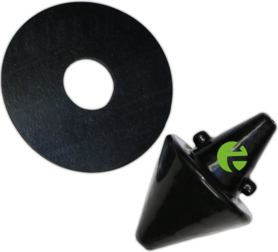 Zeck Fishing Disk Teaser Black 150g van Merkloos