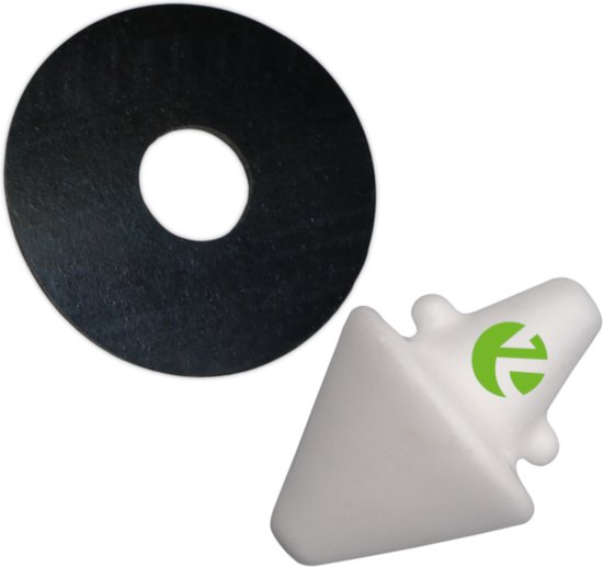 Zeck Fishing Disk Teaser White 150g van Merkloos