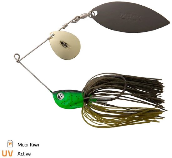 Zeck Spinnerbait 20 gr Moor Kiwi van Zeck