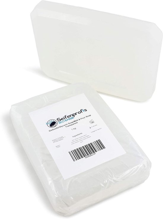 Zeep Ruwe Zeep Base, Transparant/Wit (SLS-vrij) (1 kg Transparant)