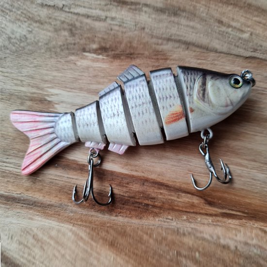 Zesdelig kunstaas, Meerdelig. 10 cm, 18 gram met 2 dreggen. van Westin