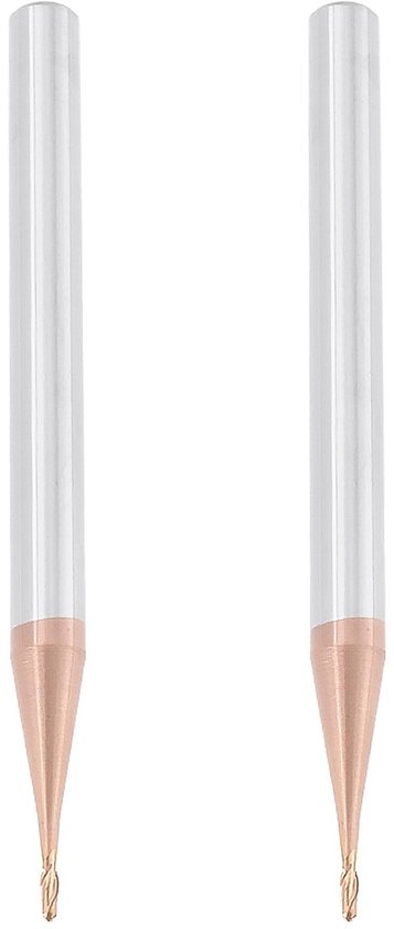 Zeynomax - Ball Nose End Mill - 2Pcs 1mm Hrc55 - Tungsten Carbide