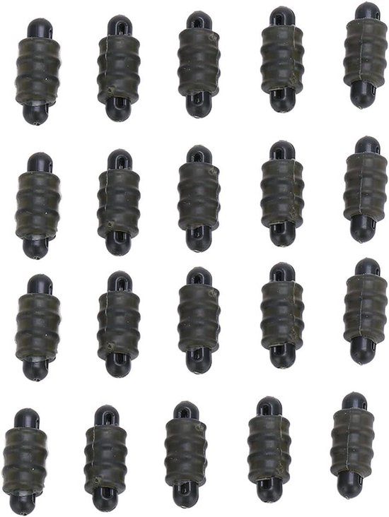 Zeynomax - Karper Vissen Methode: 20 Stuks Lijn Stoppers - Buiten Stop Kralen voor Feeder Vissen Tackle Accessoires van Merkloos