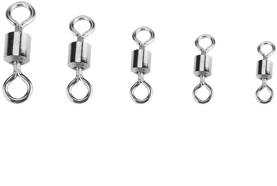 ZEYNOMAX - Vissen Wartels - Hoge Sterkte Roestvrij Staal - 210 stuks - Rolling Connector - Visgerei Kit - Geschikt voor Hengelaars - Compact